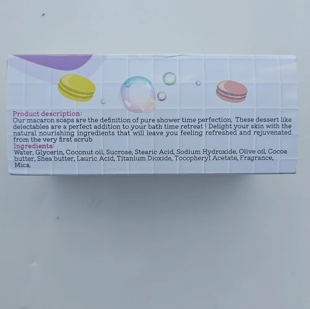 OlliePop macaroni soap 3 piece gift set